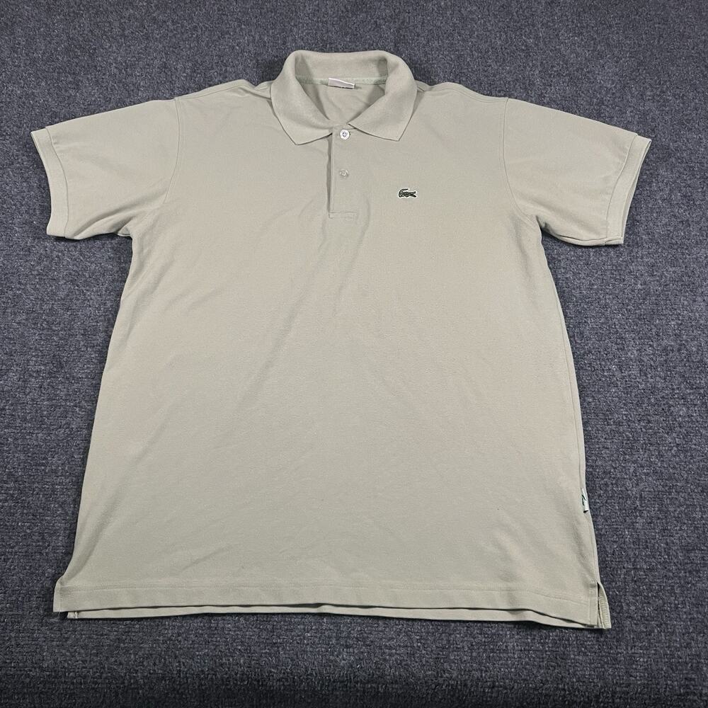 Vintage Lacoste Pique Polo Shirt Mens Size 7 (XL) Green Made In France